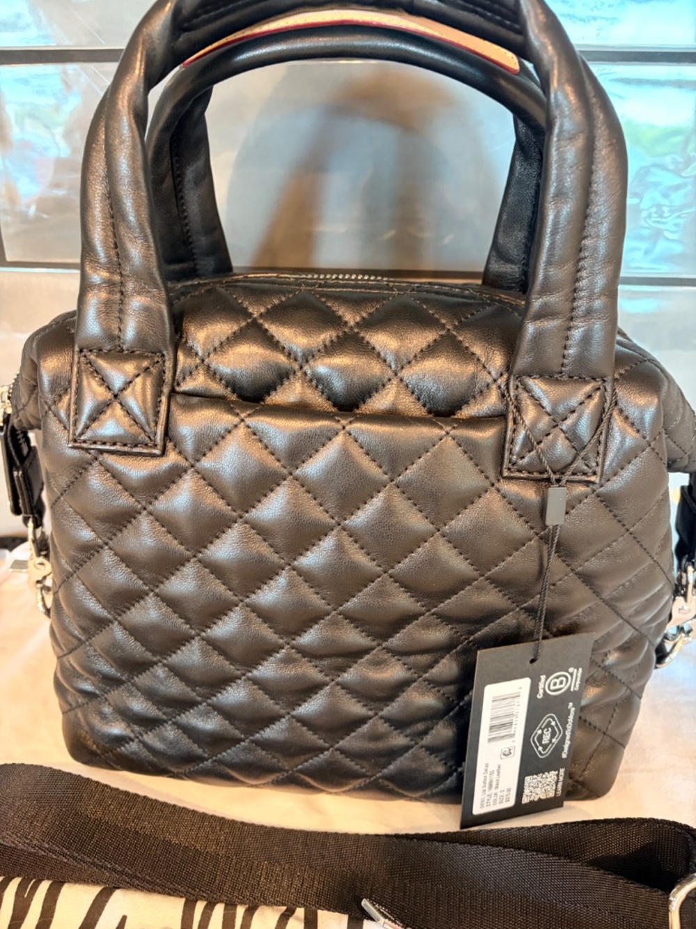 MZ Wallace Black Leather Small Sutton Deluxe NWOT - Picture 4 of 13